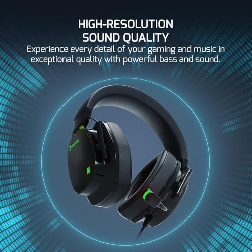 GAMEPOWER Kai X Gaming Headset – Ultra Leicht (260g), Magnetische Cooling-Gel Ohrpolster, 50mm Titan-Treiber, AI-ENC Mikrofon, 3.5mm Klinke kompatibel mit PS5, PS4, Xbox, PC - Schwarz Bild 3