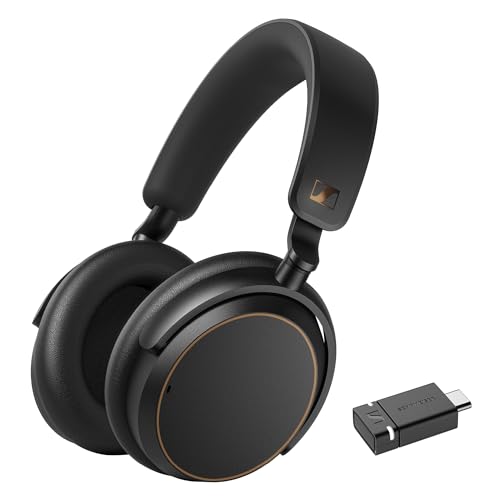 Sennheiser ACCENTUM Special Edition - ACCENTUM Bluetooth-Kopfhörer und BTD 600 Bluetooth-Dongle - 50 Stunden Akkulaufzeit, hybride ANC-Technologie, Dongle mit USB-A-/USB-C-Adapter - Schwarz/Kupfer Bild 1