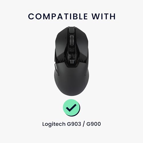 kwmobile Gaming Maus Grip Tape kompatibel mit Logitech G903 / G900 Maus - Rutschfestes Griffband für PC Maus - Schwarz Bild 2