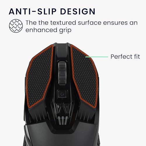kwmobile Gaming Maus Grip Tape kompatibel mit Logitech G903 / G900 Maus - Rutschfestes Griffband für PC Maus - Schwarz Bild 4