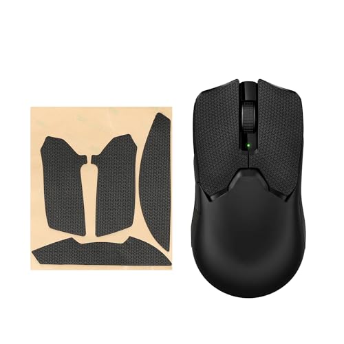 kwmobile Gaming Maus Grip Tape kompatibel mit Razer Viper V2 Pro Maus - Rutschfestes Griffband für PC Maus - Schwarz Bild 1