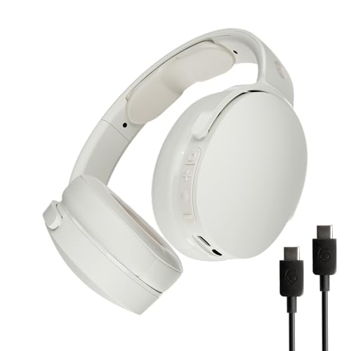 Skullcandy Hesh Evo Over-Ear Wireless-Kopfhörer, 36 Std. Akkulaufzeit, Mikro, kompatibel mit iPhone, Android und Bluetooth-Geräten - Bone Bild 1