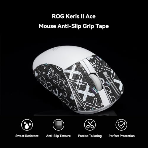 DucKey Anti-Rutsch-Aufkleber Mit Mausgriffband Für Die Kabellose Gaming-Maus ROG Keris II Ace (Color : 13) Bild 2