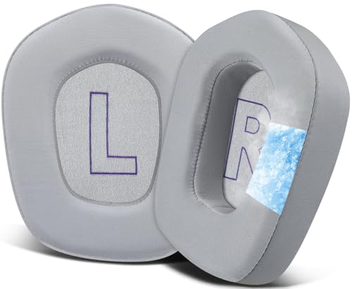 SOULWIT Kühlgel Ersatzpolster Ersatz Ohrpolster für Logitech G733 G535 G335 Lightspeed Wireless Gaming Headset, Ohrpolsterkissen mit Langlebiger EIS-Seidenstoff, Schalldämmungsschaum Bild 1