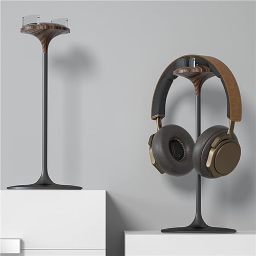Kopfhörerhalter Kopfhörerständer Kopfhörerständer Aus Buche, Headset-Ständer Aus Holz Und Aluminium, Gaming-Headset-Halter Aus Naturwalnussholz Headset Halterung Headset Ständer Bild 5