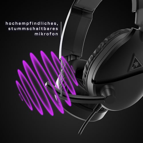 Turtle Beach Recon 70 plattformübergreifendes Gaming-Headset – PC, PS5, PS4, PlayStation, Xbox Series X|S, Xbox One, Mobilgeräte Bild 3
