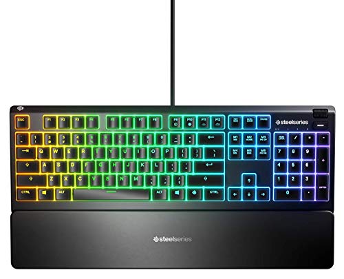 SteelSeries Apex 3 - Gaming Tastatur - 10-Zonen RGB-Beleuchtung & Razer Basilisk V3 - Kabelgebundene, anpassbare Gaming Maus Bild 4
