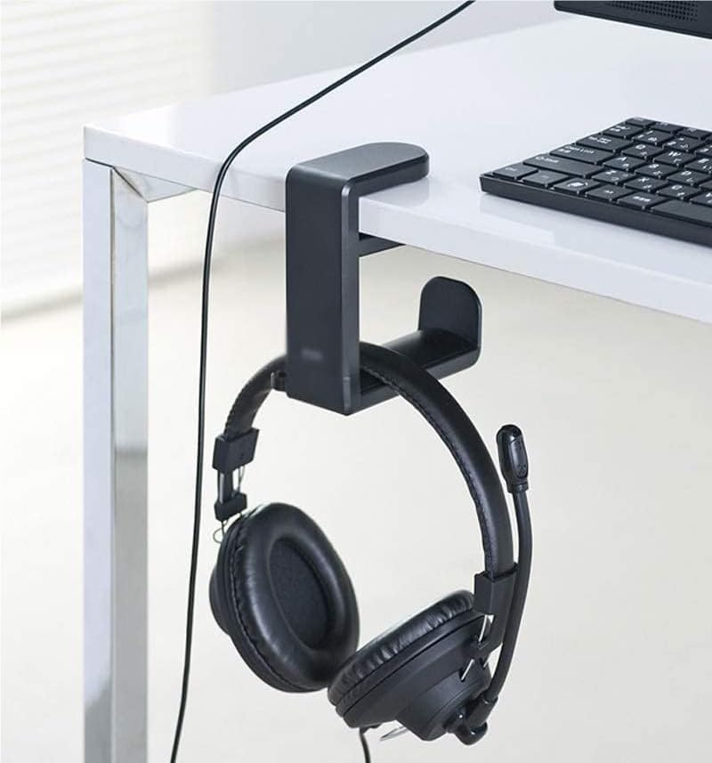 Kopfhörerhalter-Aufhänger, Kopfhörerständer, Kopfhörerhalter, Display-Schreibtischhalterung, universelle Büro-Aufhängerhalterung, platzsparende Tischklemme, Headset-Halter, Kopfhörerhalter Bild 4