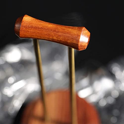 Kopfhörerhalter-Aufhänger, Kopfhörerständer, Holz-Desktop-Headset-Halter mit Messing-Stützstange-Aufhänger, Kopfhörerhalter, Gaming-Zubehör, Headset-Halter, Kopfhörerhalter Bild 3