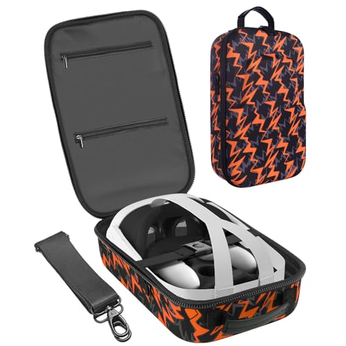 Hartschalen-Tragetasche aus EVA, kompatibel mit dem VR-Gaming-Headset Meta Quest 3 Version, mit Schultergurt, Objektivpolster, kratzfest, geeignet for Reisen und Aufbewahrung zu Hause/822 Bild 1