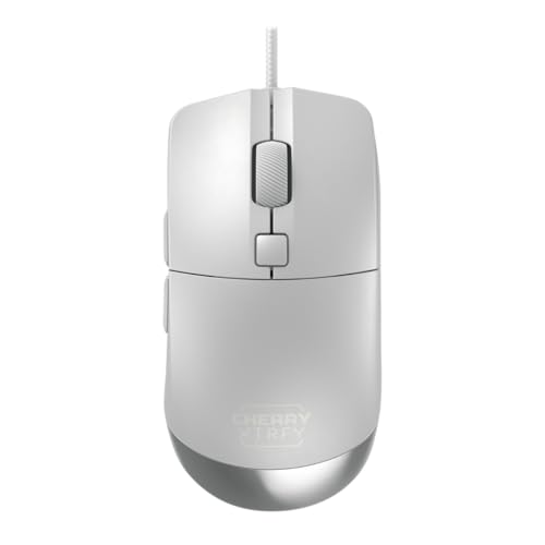 M50, Leichte Kabelgebundene Gaming-Maus, Ergonomische Form für Optimalen Komfort und Kontrolle, 5 On-Board-Profile, USB-A Anschluss, Weiß Bild 1