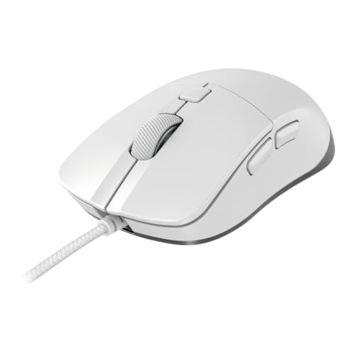 M50, Leichte Kabelgebundene Gaming-Maus, Ergonomische Form für Optimalen Komfort und Kontrolle, 5 On-Board-Profile, USB-A Anschluss, Weiß Bild 2