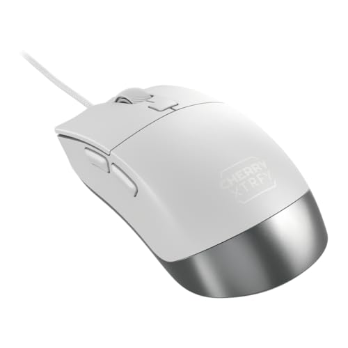 M50, Leichte Kabelgebundene Gaming-Maus, Ergonomische Form für Optimalen Komfort und Kontrolle, 5 On-Board-Profile, USB-A Anschluss, Weiß Bild 4