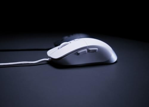 M50, Leichte Kabelgebundene Gaming-Maus, Ergonomische Form für Optimalen Komfort und Kontrolle, 5 On-Board-Profile, USB-A Anschluss, Weiß Bild 6