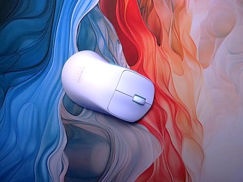 CHERRY XTRFY M64 Wireless, Ultraleichte Kabellose Gaming-Maus, 2,4 GHz Funk, Optimiert für esports, Ergonomische Form mit Besonders Niedriger Front, Weiß Bild 4