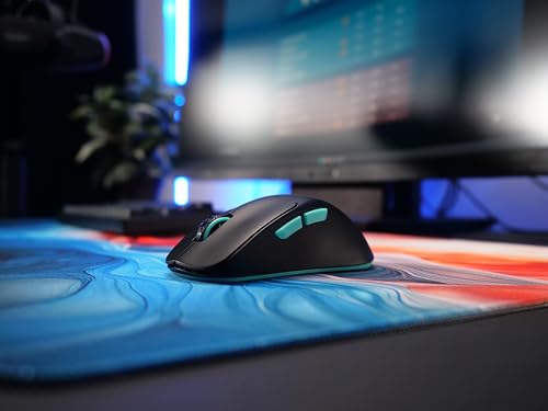 CHERRY XTRFY M64 Wireless, Ultraleichte Kabellose Gaming-Maus, 2,4 GHz Funk, Optimiert für esports, Ergonomische Form mit Besonders Niedriger Front, Schwarz Bild 2