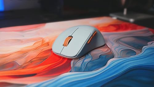CHERRY XTRFY M64 Wireless, Ultraleichte Kabellose Gaming-Maus, 2,4 GHz Funk, Optimiert für esports, Ergonomische Form mit Besonders Niedriger Front, Blau Bild 2