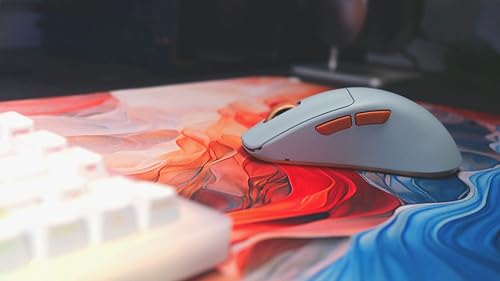 CHERRY XTRFY M64 Wireless, Ultraleichte Kabellose Gaming-Maus, 2,4 GHz Funk, Optimiert für esports, Ergonomische Form mit Besonders Niedriger Front, Blau Bild 4