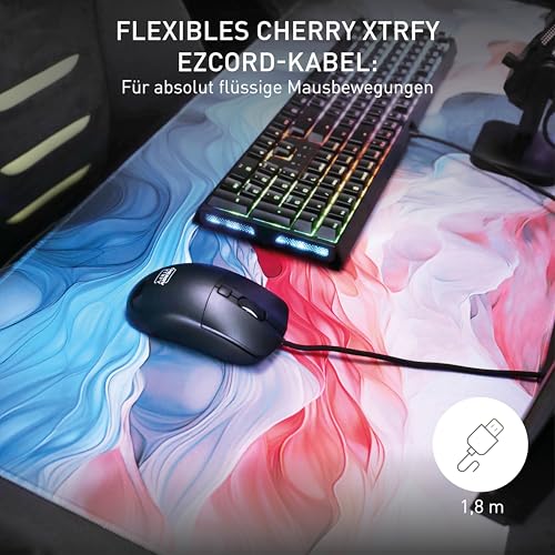 M50, Leichte Kabelgebundene Gaming-Maus, Ergonomische Form für Optimalen Komfort und Kontrolle, 5 On-Board-Profile, USB-A Anschluss, Schwarz Bild 6