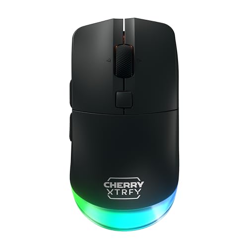 M50 Wireless, Kabellose Gaming-Maus, Verbindung über 2.4 GHz Funk, Bluetooth & Kabel, Ergonomische Form, RGB-Beleuchtung, Wiederaufladbar, Schwarz Bild 1