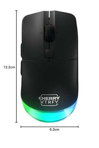 M50 Wireless, Kabellose Gaming-Maus, Verbindung über 2.4 GHz Funk, Bluetooth & Kabel, Ergonomische Form, RGB-Beleuchtung, Wiederaufladbar, Schwarz Bild 7