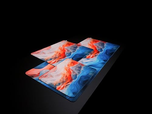 CHERRY XTRFY GP5, Gaming-Mauspad aus Stoff in XL (920 x 400 x 3 mm), Glattes Speed-Pad für Präzision, Vernähte Kanten, Rutschfest, Maschinenwaschbar, Amnis Blue Bild 4
