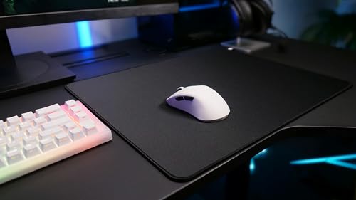 CHERRY XTRFY GP5, Gaming-Mauspad aus Stoff in L (460 x 400 x 4 mm), Glattes Speed-Pad für Präzision, Vernähte Kanten, Rutschfest, Maschinenwaschbar, Schwarz Bild 5