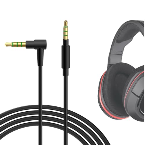 GEEKRIA Audiokabel kompatibel mit Skullcandy Aviator 900 ANC, Turtle Beach Gaming-Headsets, PlayStation 5/4, Xbox One Controller, 3,5 mm auf 3,5 mm Stereo-Ersatzkabel (1,7 m / 5,6 ft) Bild 1