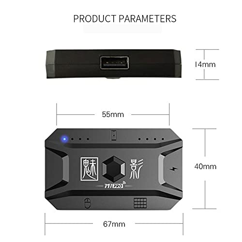 M1 Pro Keyboard Mouse Converter Portable Mobile Game Keyboard und Mouse Adapter BT5.0 Connection Support Android System Bild 2