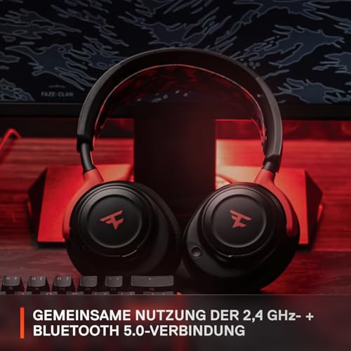SteelSeries Arctis Nova 7 - Faze Clan Edition - Multi-Plattform-Wireless Gaming-Headset – Dual Wireless 2,4 GHz & Bluetooth – 38 Std.-Akku mit Schnellladefunktion – PC, PS, Mac, Mobilgeräte, Switch Bild 4