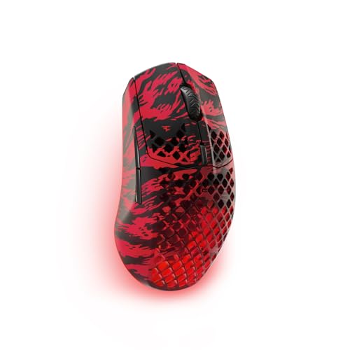 SteelSeries Aerox 3 Wireless - Faze Clan Edition - RGB Gaming Maus mit Öffnungen in der Oberfläche - Optischer TrueMove Air-Sensor mit 18 Tsd. DPI - Federleichtes, wasserabweisendes Design Bild 1
