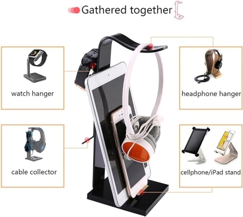 Headset-Ständer, Kopfhörerständer, Headset-Halter, multifunktionale Spiel-Kopfhörer-Halterung, Kopfhörerhalter, ideal für Gaming-Zubehör, Kopfhörerhalter Bild 4