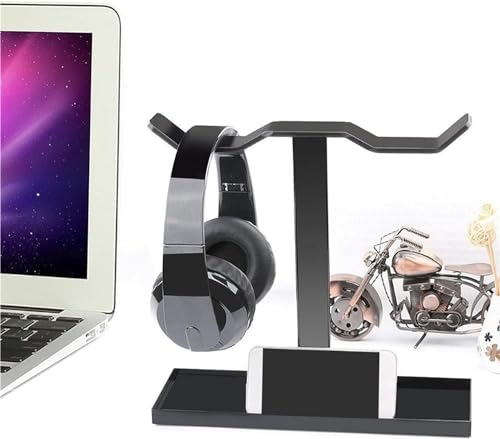 Headset-Ständer, Kopfhörerständer, Headset-Halter, universeller Kopfhörerständer, Gaming-Headset, schwer, doppelseitig, hängende Kopfhörer-Aufhänger, Kopfhörerhalter Bild 4