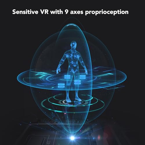 VR-Headset, HD 2560x1440P-Bildqualität, 9-Achsen-Körpererkennung, OTG-Verbindung, 0-600° Adaptiv, Ergonomisches Design, für Gaming und Unterhaltung Bild 3