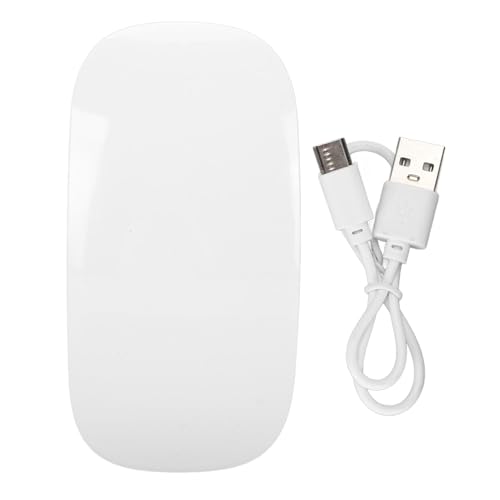 ciciglow Ergonomische Kabellose -Maus, Tragbare, Wiederaufladbare Multi-Touch-Maus mit Schlankem Design für PC und Laptop, mit USB C für Universelle Kompatibilität (White) Bild 6