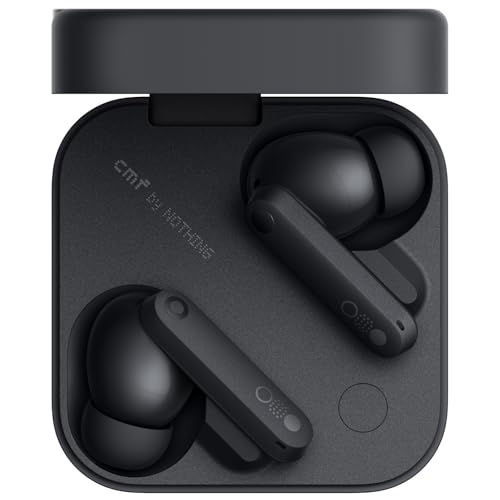 CMF by Nothing Buds Pro 2 – Kabellose Ohrhörer mit HiFi-Sound, 50 dB Intelligente aktive Geräuschunterdrückung, 6 HD-Mikrofone und Spatial-Audio-Effekt - Dunkelgrau Bild 1