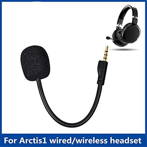 CASNO Ersatz-Spielmikrofon, abnehmbarer Mikrofonarm für ~Steelseries Arctis 1 1.0 kabellose Kopfhörer, Gaming-Köpfe, Ersatz-Mikrofon Bild 2