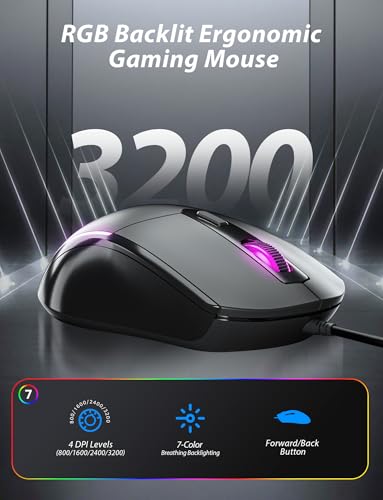 Schreibmaschine Mechanische Gaming-Tastatur und Maus, Metall-Panel, Retro-Tastatur mit runder Tastenkappe, blauer Schalter, RGB-Hintergrundbeleuchtung, 104 Tasten, Anti-Ghost-Tastatur, Maus und Bild 4