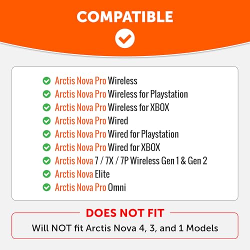 WC-Seitenplatten für Arctis Nova-Headsets von Wicked Cushions | Passend für Arctis Nova Pro Wireless/Pro Wired/Nova Elite/Nova 7 / 7X / 7P | White Bild 2