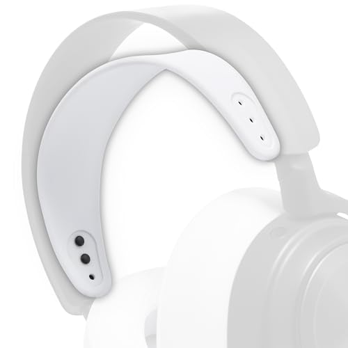 WC-StirnbandZ Arctis Nova – verbessertes Silikon-Kopfband für Arctis Nova-Headsets von Wicked Cushions – verbesserte Flexibilität, Komfort und Stil mit passenden Ohrpolster-Designs | White Bild 1