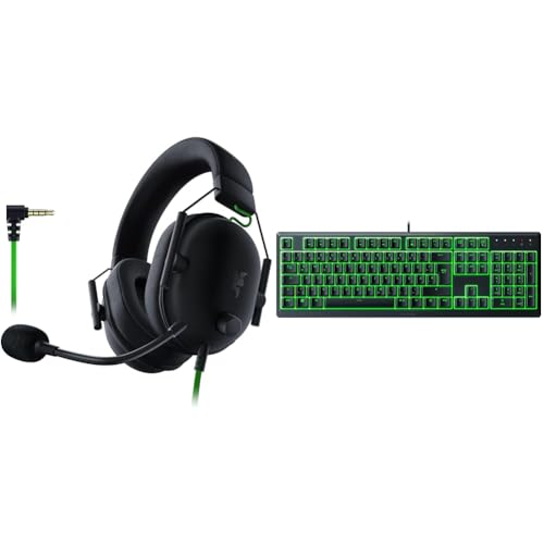 Razer BlackShark V2 X - Premium Esports Gaming Headset & Ornata V3 X - Flache Membran-Tastatur mit Chroma RGB Bild 1