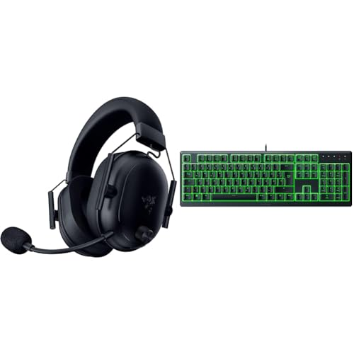 Razer BlackShark V2 HyperSpeed für PC - Kabelloses Ultra leichtes E-Sport Gaming-Headset & Ornata V3 X - Flache Membran-Tastatur mit Chroma RGB Bild 1