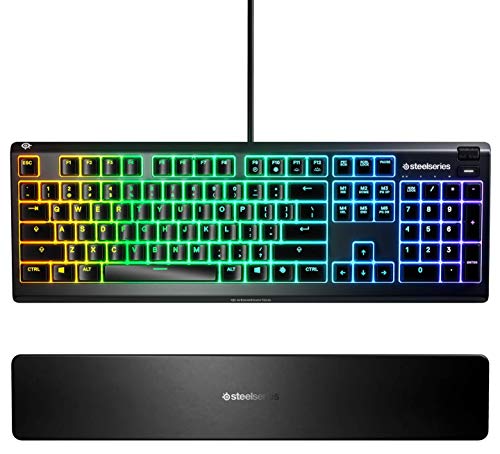 SteelSeries Aerox 9 Wireless - RGB Gaming-Mouse mit Öffnungen in der Oberfläche & Apex 3 - Gaming Tastatur - 10-Zonen RGB-Beleuchtung Bild 6