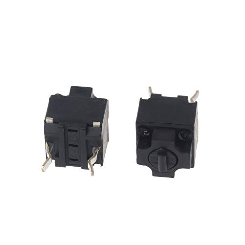 5 x Schalter für Deathadder NAGA für IO1.1 Maus, Mikroschalter, schwarze Punkte, Gaming-Maus, Microswitc, Gaming-Maus, Skate-Füße, Pad, gebogene Kante, Aufkleber, Empfänger-Adapter, Bild 5