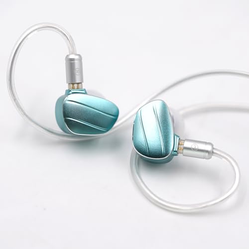 BQEYZ Wetterserie Cloud-kabelgebundene Kopfhörer HiFi-Kopfhörer IEM 10mm dynamischer Treiber 6,8 mm passiver Treiber High-Definition-Gaming-Headsets Abnehmbare 2Pin Silber Plated OFC für Audiophile Bild 2
