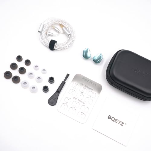 BQEYZ Wetterserie Cloud-kabelgebundene Kopfhörer HiFi-Kopfhörer IEM 10mm dynamischer Treiber 6,8 mm passiver Treiber High-Definition-Gaming-Headsets Abnehmbare 2Pin Silber Plated OFC für Audiophile Bild 7