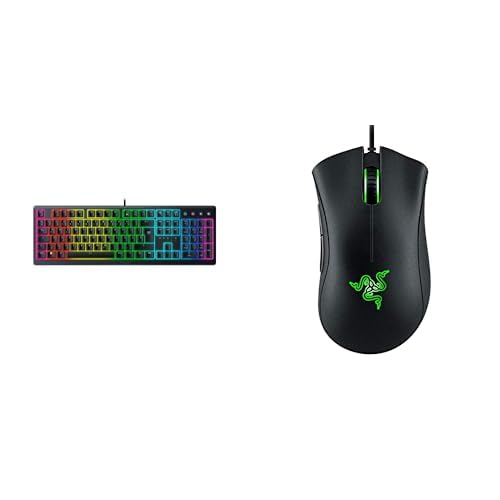 Razer Ornata V3 + DeathAdder Essential (2021) Bundle - Flache Mecha-Membran-Gaming Tastatur DeathAdder Kabelgebundene Gaming-Maus mit Optischem Sensor mit 6400 DPI | Schwarz Bild 1