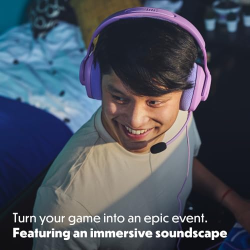JBL Quantum 100M2 Kabelgebundenes Over-Ear Gaming Headset mit JBL QuantumSOUND Signature, 3,5-mm-Klinke, Multi-Plattform-Kompatibilität und abnehmbarem Mikrofon mit Stummschaltungsoption, Lila Bild 6