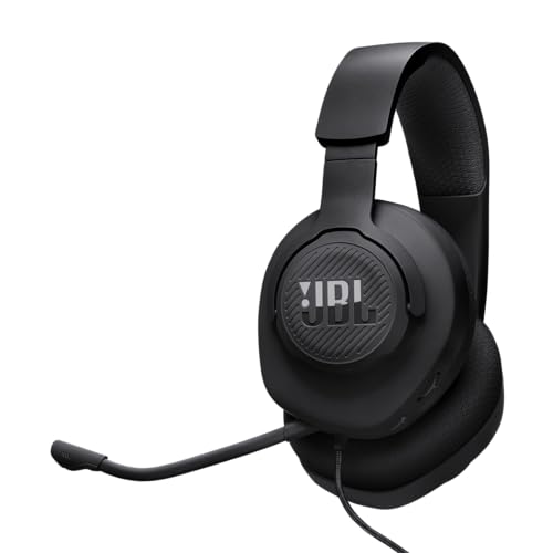 JBL Quantum 100M2 Kabelgebundenes Over-Ear Gaming Headset mit JBL QuantumSOUND Signature, 3,5-mm-Klinke, Multi-Plattform-Kompatibilität und abnehmbarem Mikrofon mit Stummschaltungsoption, Schwarz Bild 1