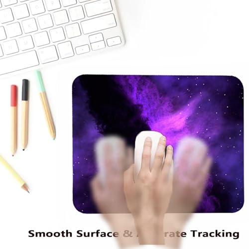 Gaming Mauspad, Mousepad 260 x 210 mm, Mausmatte mit Motiv, Rutschfeste Gummiunterseite, Mini-Mauspad Präzision und Geschwindigkeit für Büro & Gaming, Geschenk für Kinder &Gamer -sternenklarer Bild 2